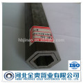 china manufacturer hollow hexagonal steel pipe/tube